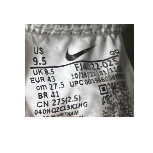 Nike Blazer Mid 77 Vintage White Black Mens 9.5 - Picture 7 of 7